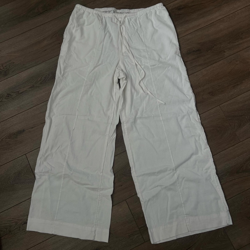 White Linen Pants